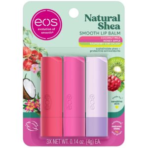 EOS Natural Shea Lip Balm,Moisturizing Balm for Smooth Lips