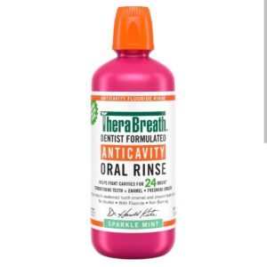 TheraBreath Anticavity Oral Rinse – Fluoride Mouthwash for Cavity Protection & Fresh Breath