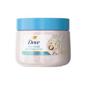 Dove Exfoliating Body Scrub Crushed Macadamia & Rice Milk – Nourishing Body Polish