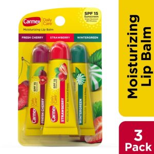 Carmex Daily Care Moisturizing Lip Balm 3 Pack – Hydrating Lip Care Set